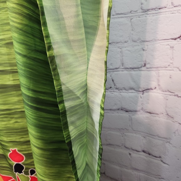 ASHRO Rudo Green African Colorful Knee Length Caftan Women's One Size - Picture 7 of 8